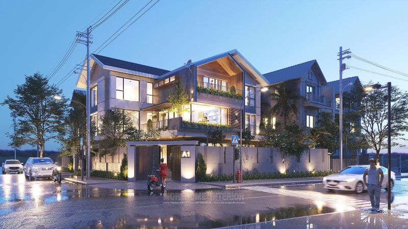 Mẫu thiết kế kiến trúc biệt thự cao cấp đẹp và đẳng cấp được hoàn thiện bởi KTS Morehome thiết kế biệt thự đơn lập