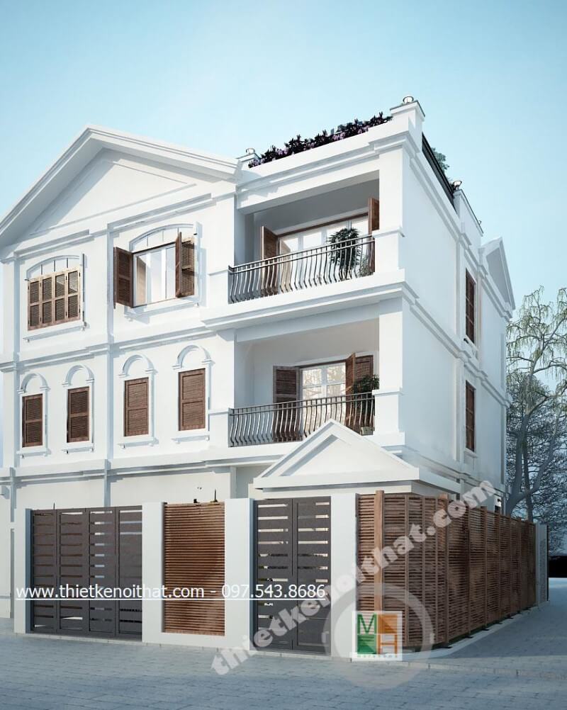 Thiết kế biệt thự 3 tầng kiến trúc hiện đại tại HillState Hà Đông Hà Nội thiết kế biệt thự