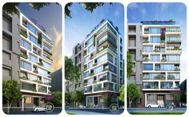 Thiết kế kiến trúc hiện đại cho nhà phố 8 tầng tại Trấn Vũ Ba Đình Hà Nội Thiết kế kiến trúc nhà phố, biệt thự