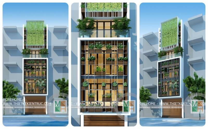 Thiết kế kiến trúc xanh cho nhà phố 3 tầng tại Xuân La, Tây Hồ, Hà Nội Thiết kế kiến trúc nhà phố, biệt thự